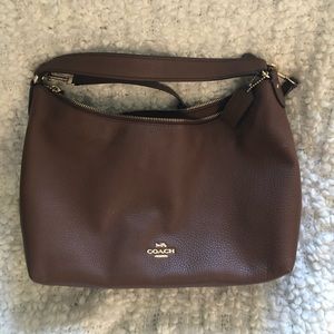 Like new Cofnac brown leather Coach bag